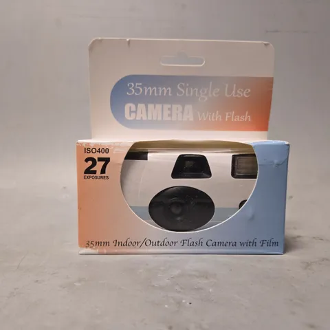 BOXED 35MM SINGLE USE CAMERA WITH FLASH