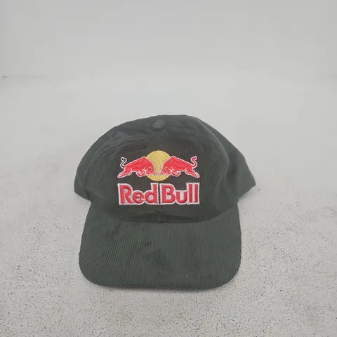RED BULL CAP - BLACK EMBROIDERED BASEBALL HAT