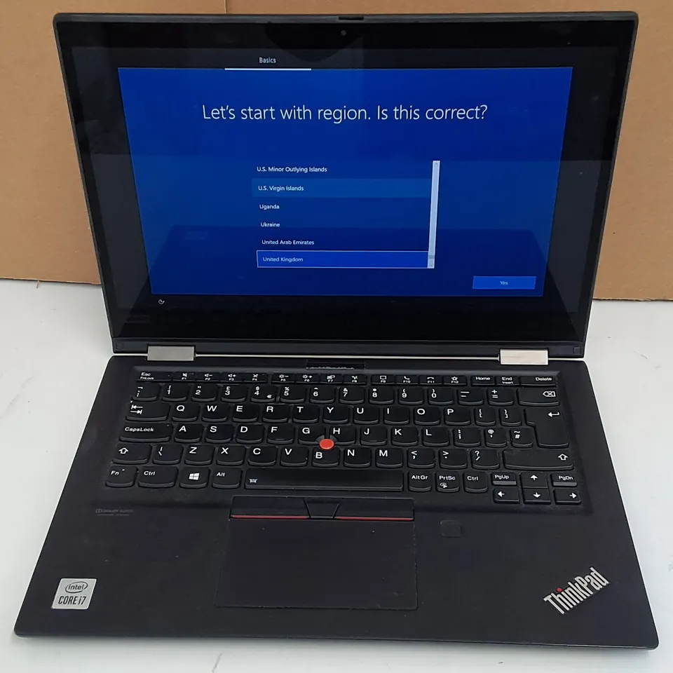 LENOVO THINKPAD X13 YOGA INTEL CORE I7 LAPTOP