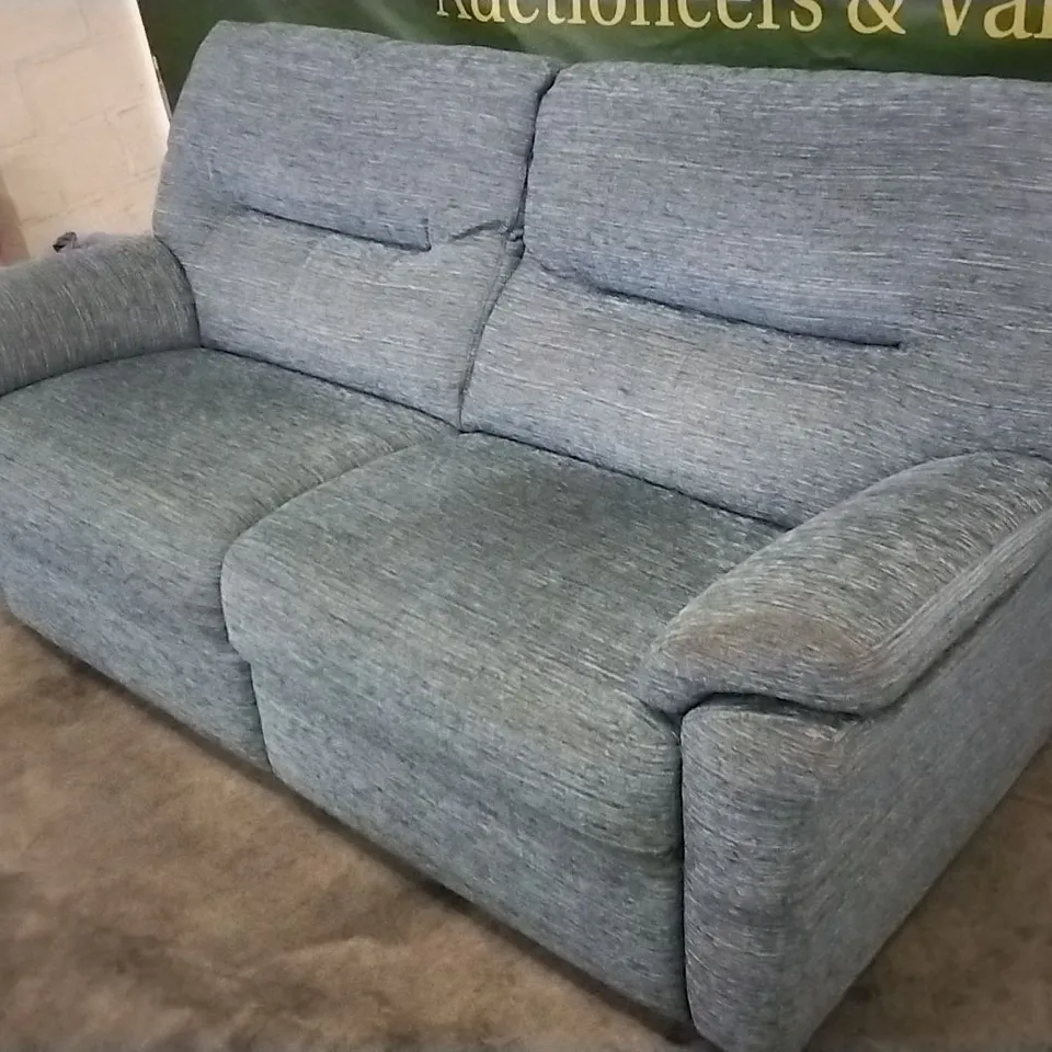 QUALITY BRITISH DESIGNED & MANUFACTURED G PLAN SEATTLE 3 SEATER WAFFLE MARINE FABRIC SOFA