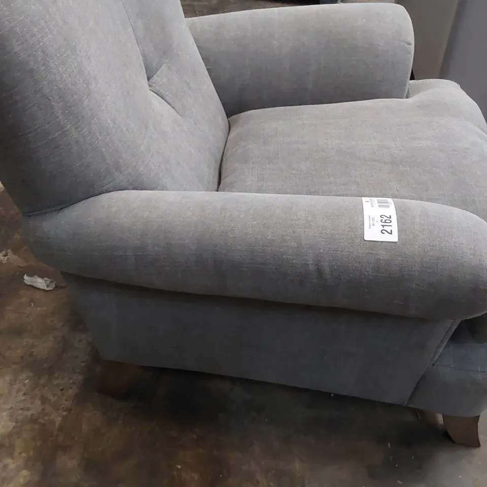 QUALITY BRITISH DESIGNER LOUNGE Co. EASY CHAIR GREY FABRIC 