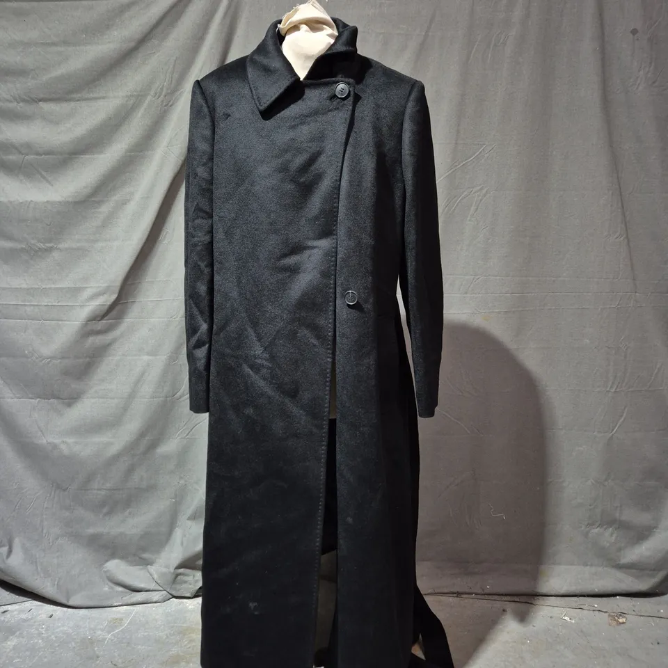 HOBBS PETITE LIVIA COAT – BLACK – UK 12 PETITE