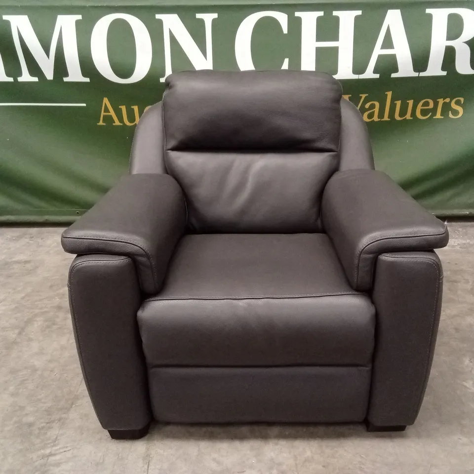 QUALITY DESIGNER ITALIAN MADE AVILA ELECTRIC RECLINER LEATHER ARMCHAIR
