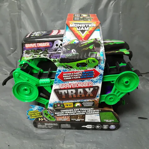 BOXED MONSTER JAM GRAVE DIGGER TRAX TOY