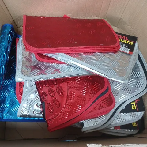 APPROXIMATELY 10 JUST ESSENTIALS UNIVERSAL VEHICLE FLOOR MATS - COLLECTION ONLY 