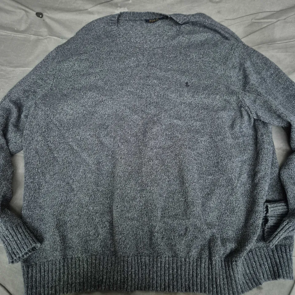 POLO RALPH LAUREN KNIT JUMPER – DARK GREY - SIZE 2XB