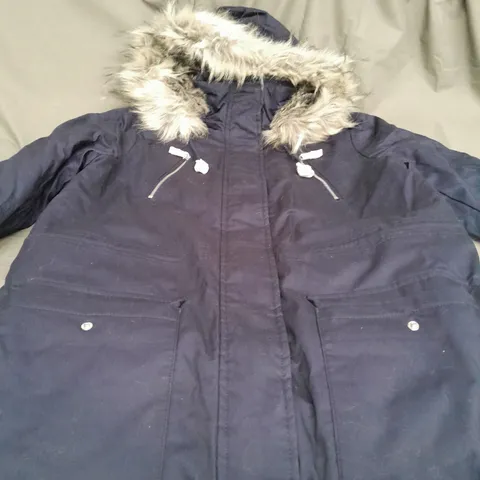 RUTH LANGSFORD NAVY PADDED JACKET - UK MEDIUM