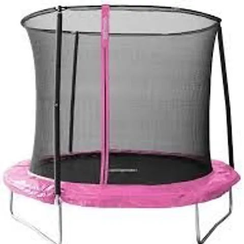 BOXED SPORTSPOWER 8FT TRAMPOLINE PINK
