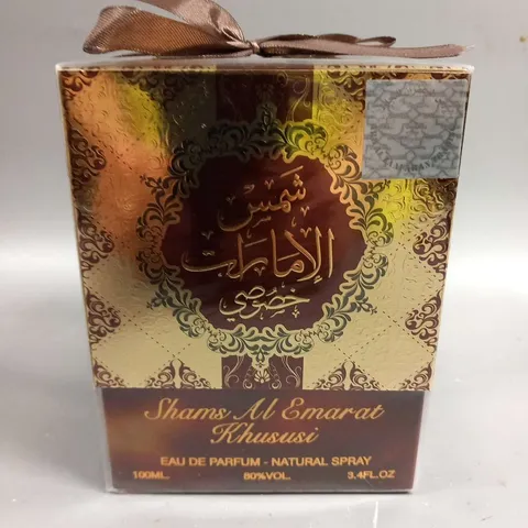 BOXED AND SEALED SHAMS AL EMARAT KHUSUSI EAU DE PARFUM 100ML