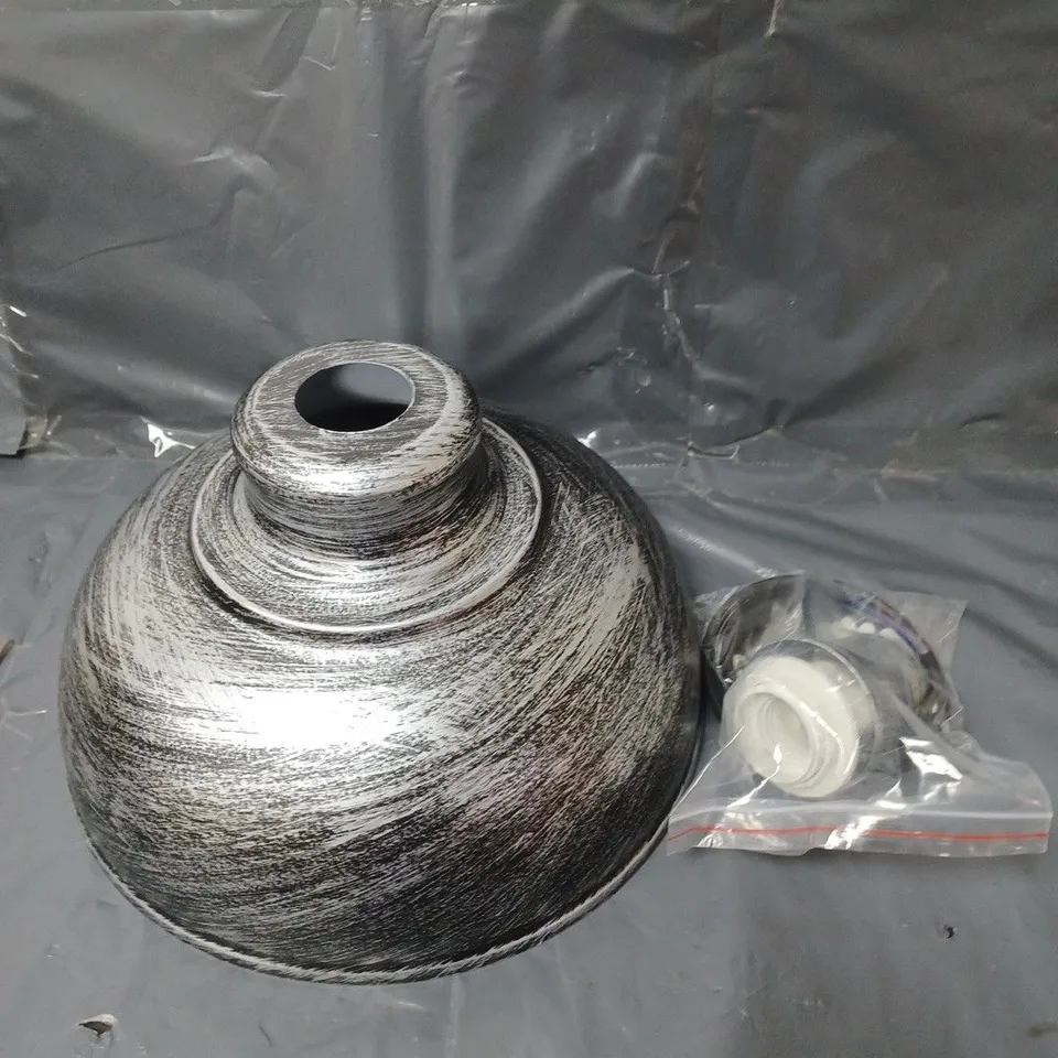BOXED UNBRANDED SINGULAR VINTAGE STYLE SILVER LIGHT SHADE
