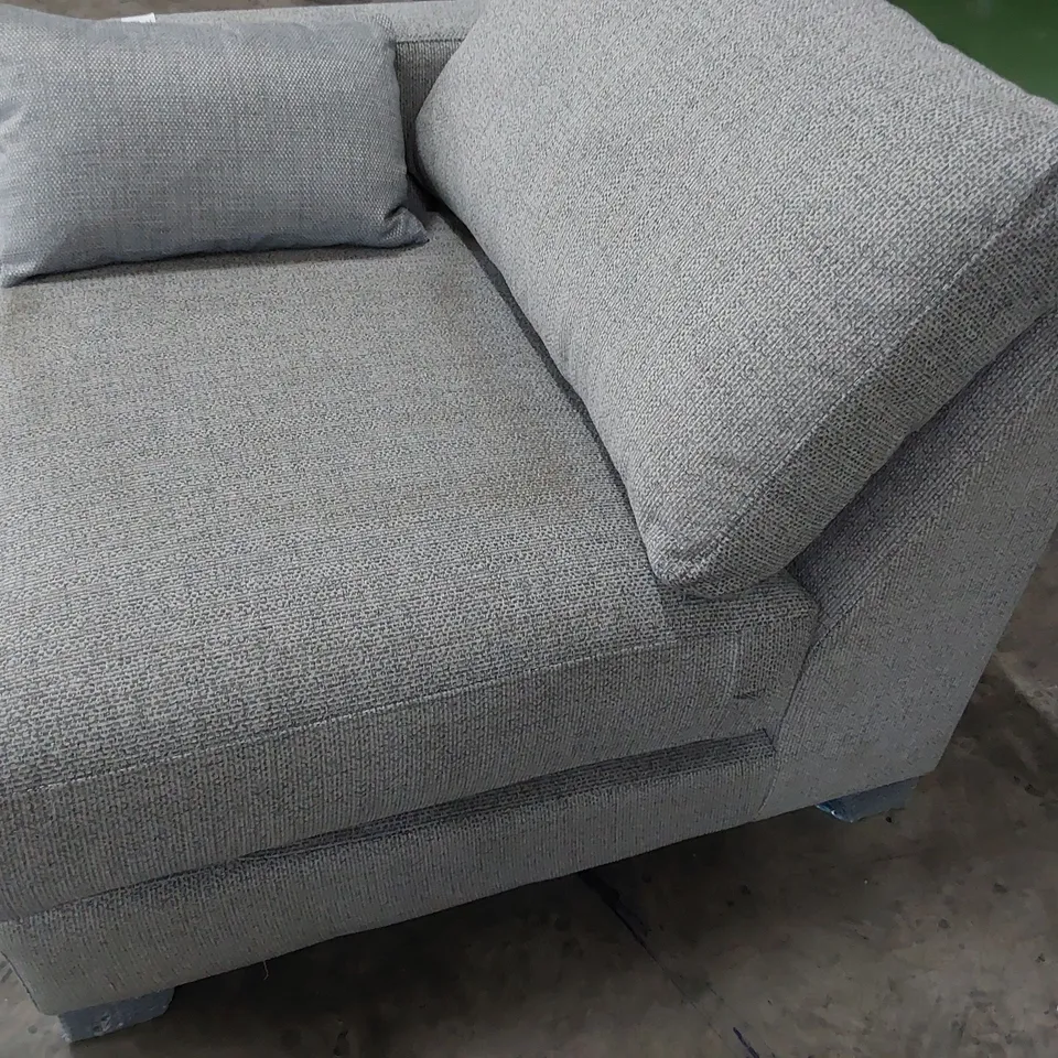 QUALITY BRITISH DESIGNER LOUNGE Co. END SECTION GREY FABRIC