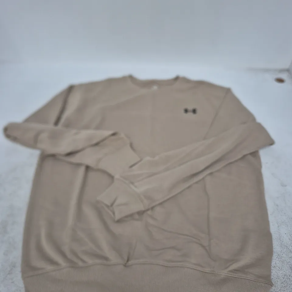 UNDER ARMOUR SWEATSHIRT – LOOSE FIT, KHAKI, M
