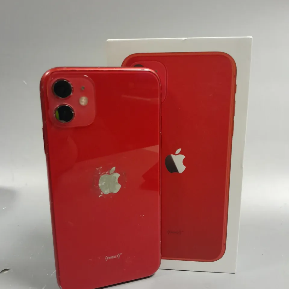 BOXED APPLE IPHONE 11 SMARTPHONE - (PRODUCT)RED 