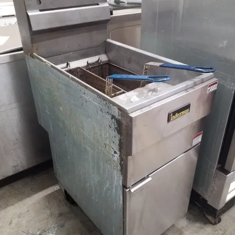 INFERNUS INF-003 DOUBLE BASKET DEEP FRYER – INDUSTRIAL CATERING EQUIPMENT