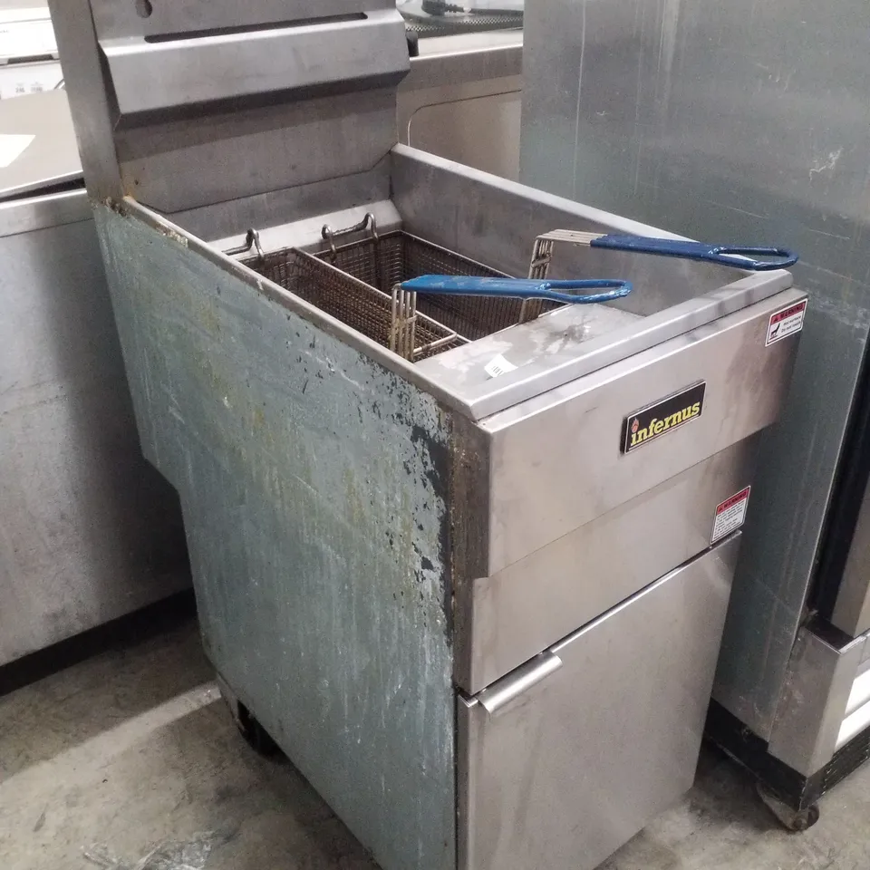 INFERNUS INF-003 DOUBLE BASKET DEEP FRYER – INDUSTRIAL CATERING EQUIPMENT