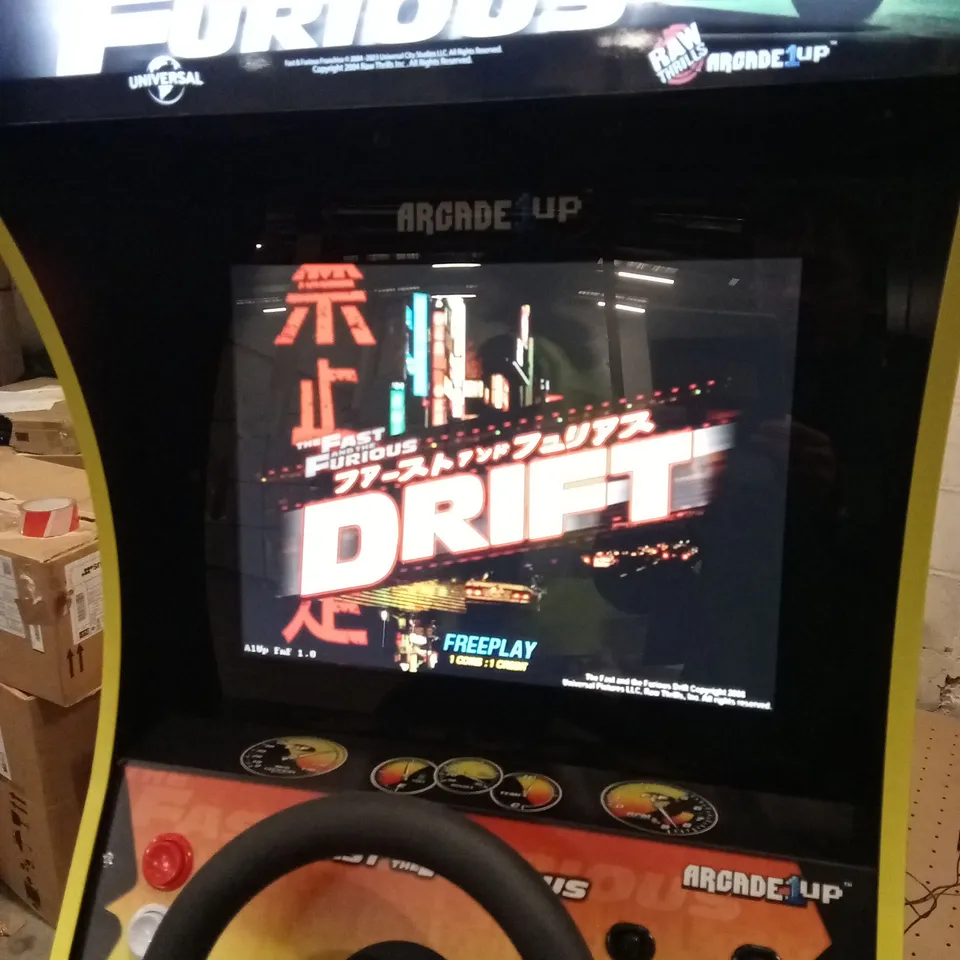 ARCADE1UP THE FAST AND FURIOUS ARCADE MACHINE RRP £699