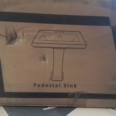 PALLET CONTAINING 5 DEERVALLEY PEDESTAL SINK BASINS