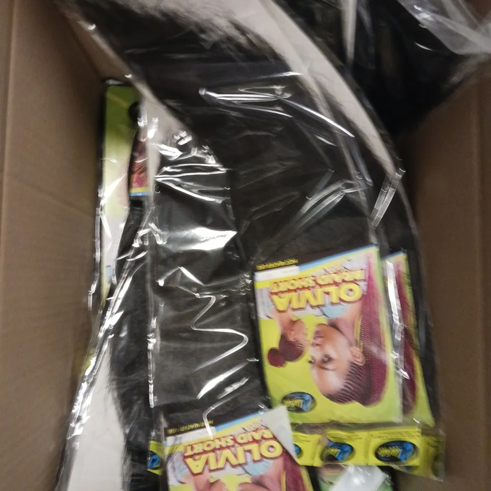 APPROXIMATELY 20 SEALED OLIVIA BRAID LONG HAIR PIECES - #1