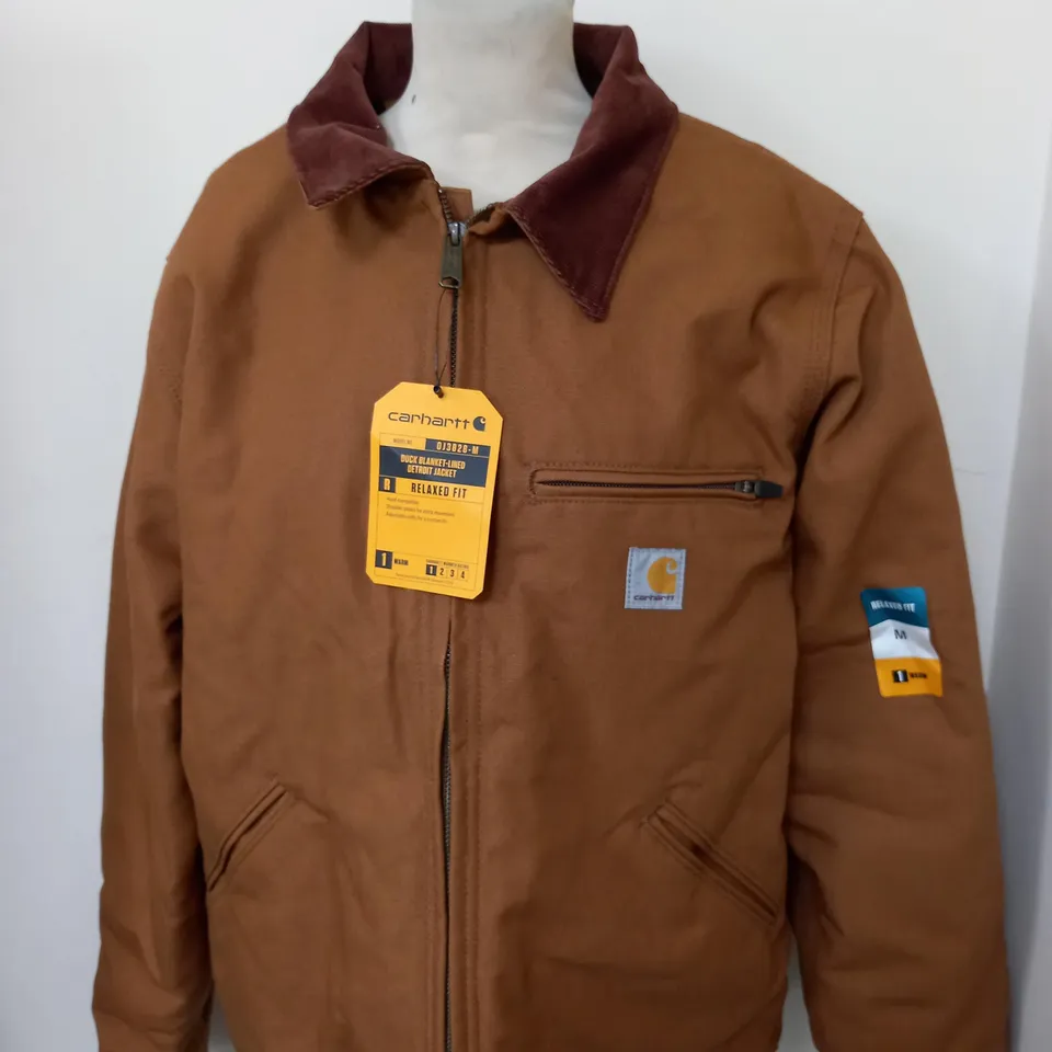 CARHARTT DUCK BLANKET LINED DETROIT JACKET SIZE M