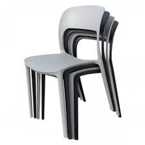 WRAPPED HOMES DIRECT 365 KALI STACKING CHAIR GREY