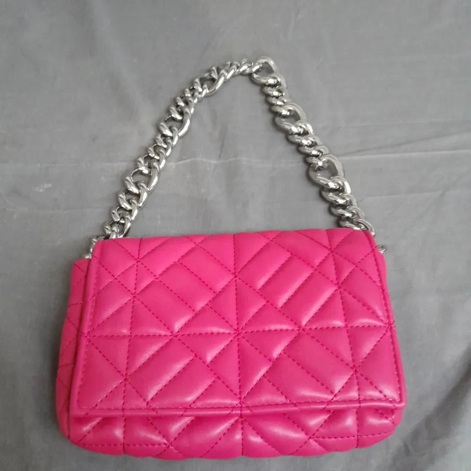 ZARA PADDED PINK SHORT HAND BAG