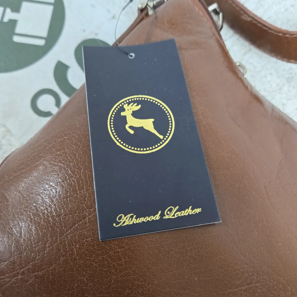 ASHWOOD LEATHER BROWN LEATHER HANDBAG – GENUINE LEATHER