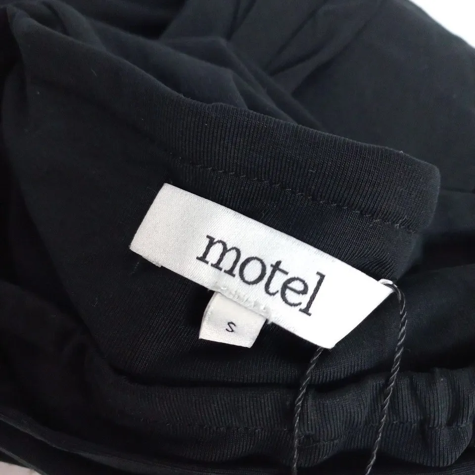 MOTEL CERELIA TROUSERS WITH TIE BELT IN BLACK - SMALL