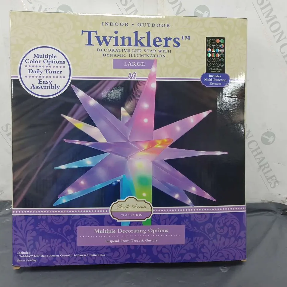 BOXED PACIFIC ACCENTS STAR BURST LIGHT