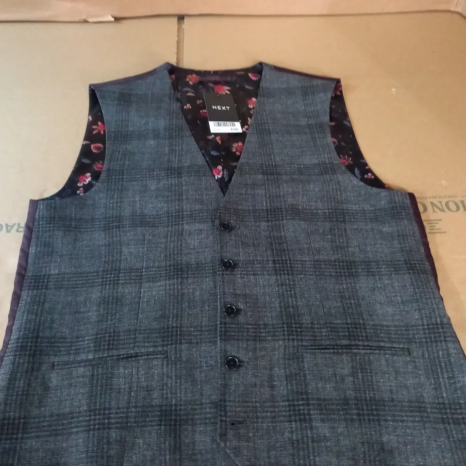 NEXT GREY WAISTCOAT - 42 R