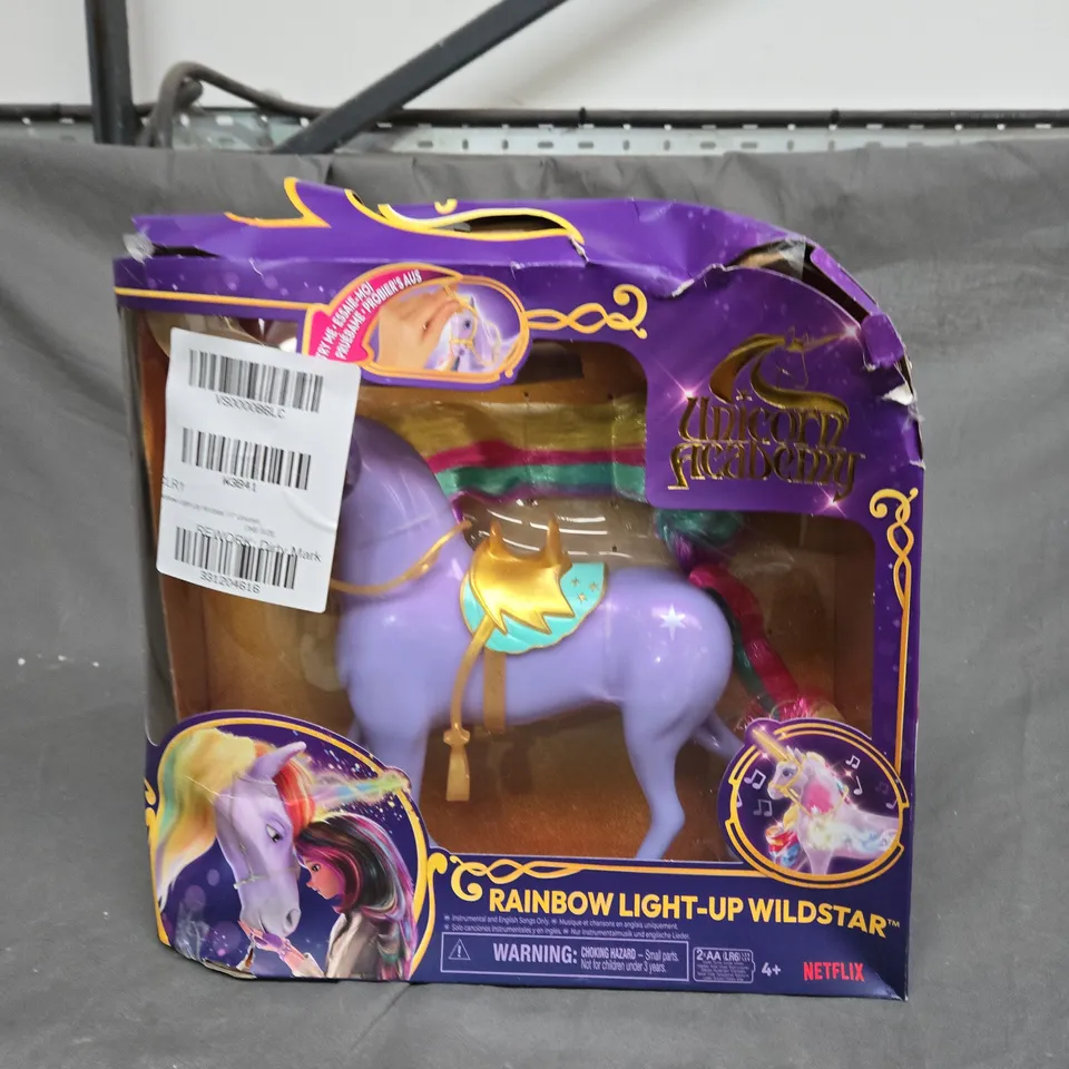 UNICORN ACADEMY RAINBOW LIGHT-UP WILDSTAR RRP £35