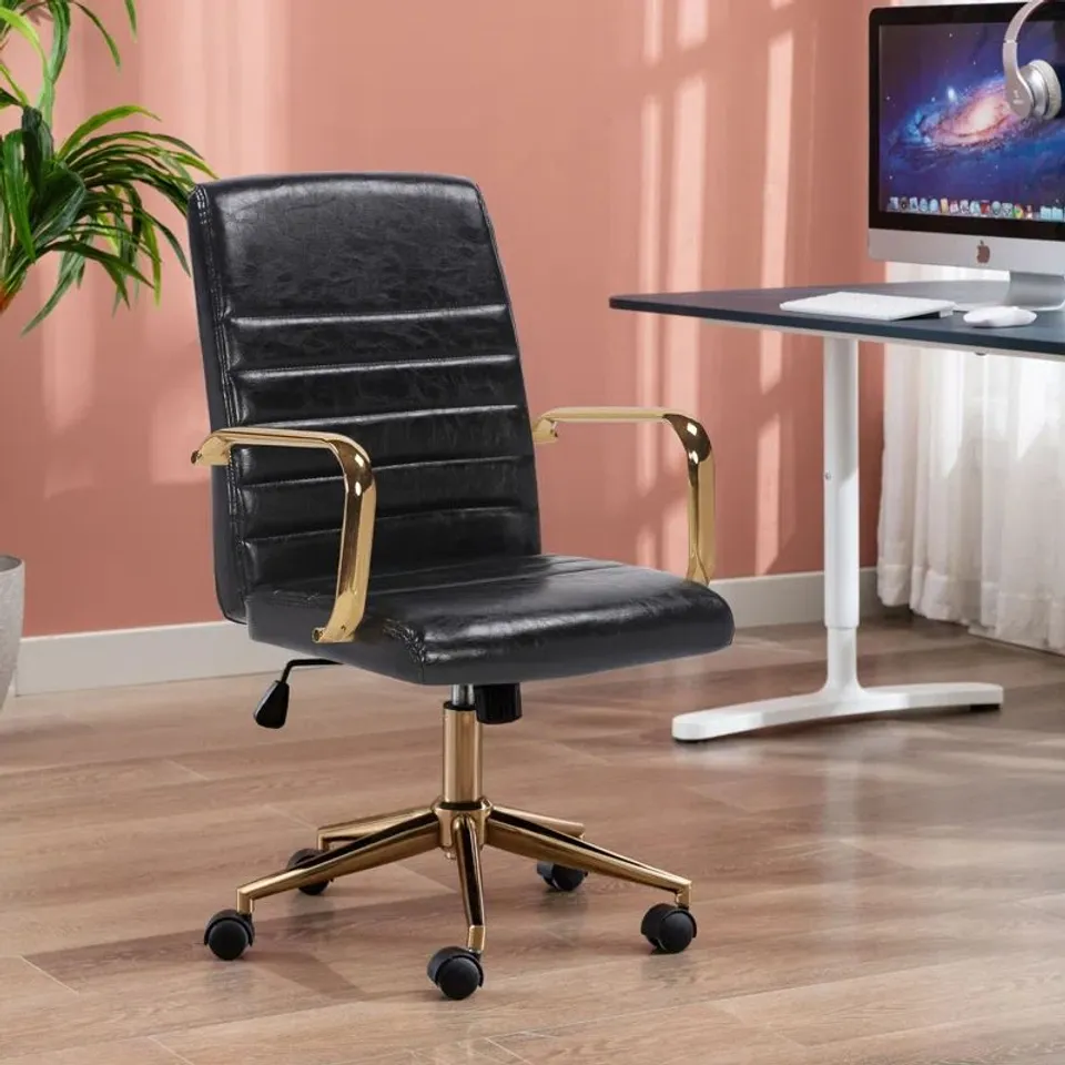BOXED ROLLO TASK CHAIR - BLACK (1 BOX)
