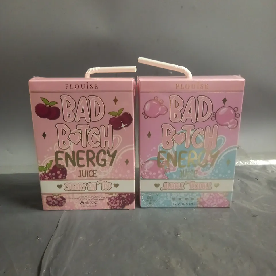 SEALED PLOUISE X2 BAD B*TCH ENERGY LIP DUOS TO INCLUDE - CHERRY ON TOP AND BUBBLE TROUBLE