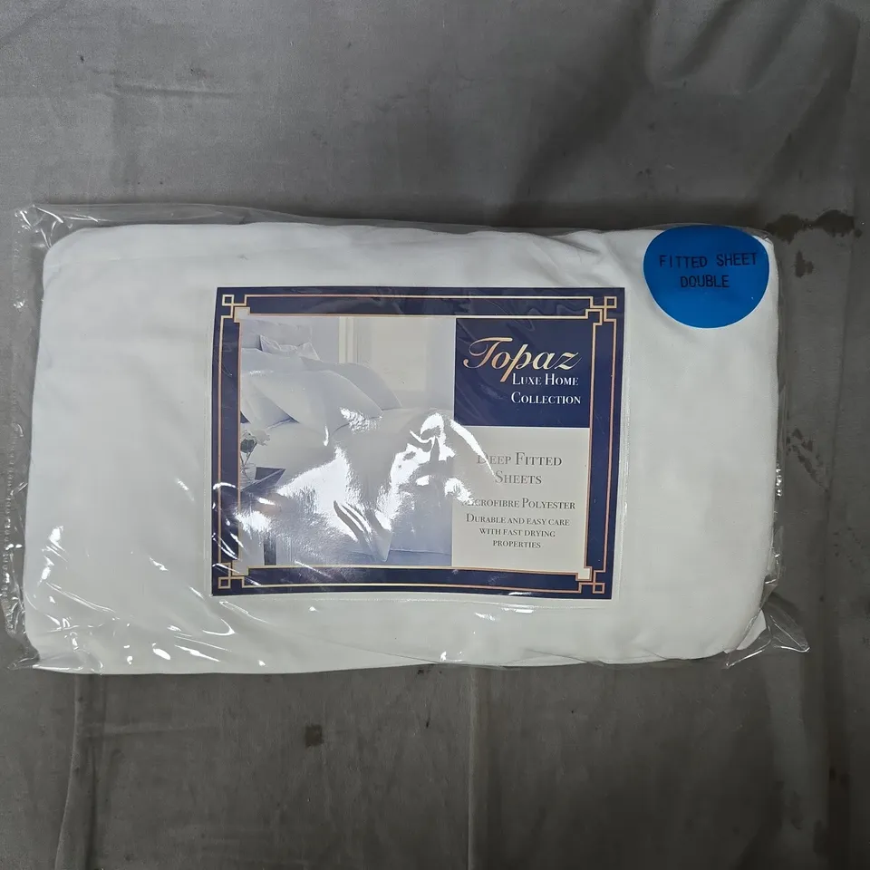 TOPAZ LUXE HOME COLLECTION FITTED SHEET – DOUBLE