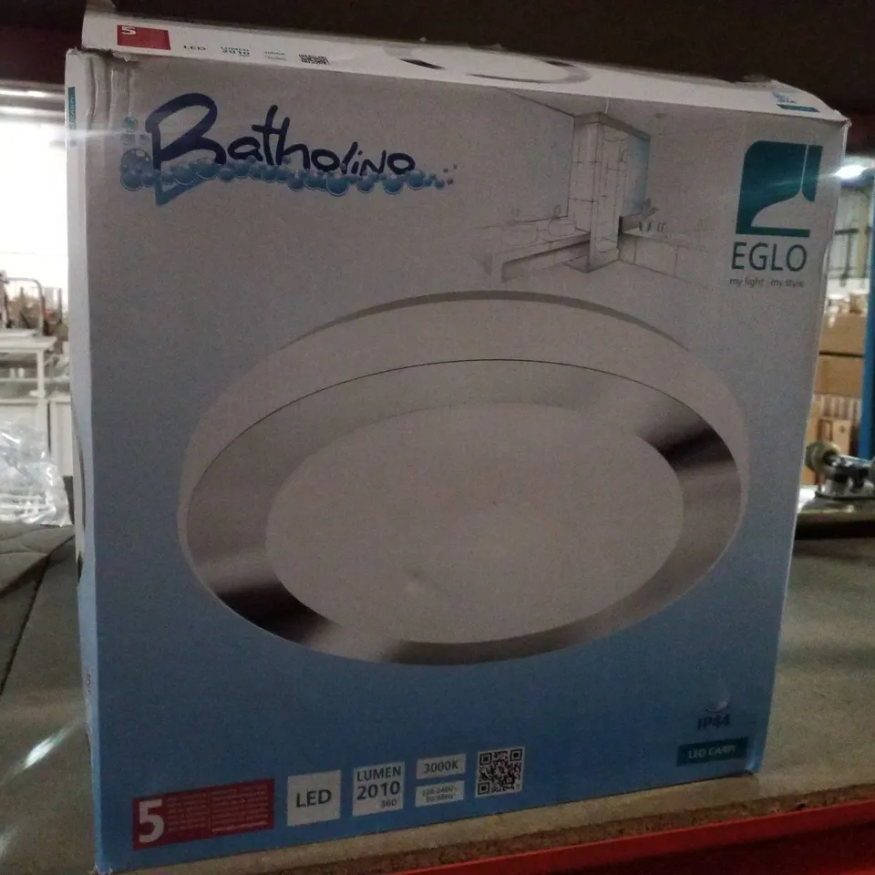 BOXED EGLO LED CARPI BATHROOM LED WALL/CEILING LIGHT WHITE CHROME