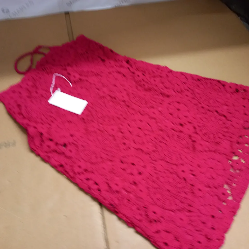 MNG PINK LACE DRESS - UK 10