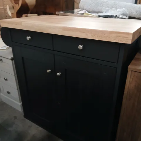 LUCILLE 95CM KITCHEN ISLAND BLACK