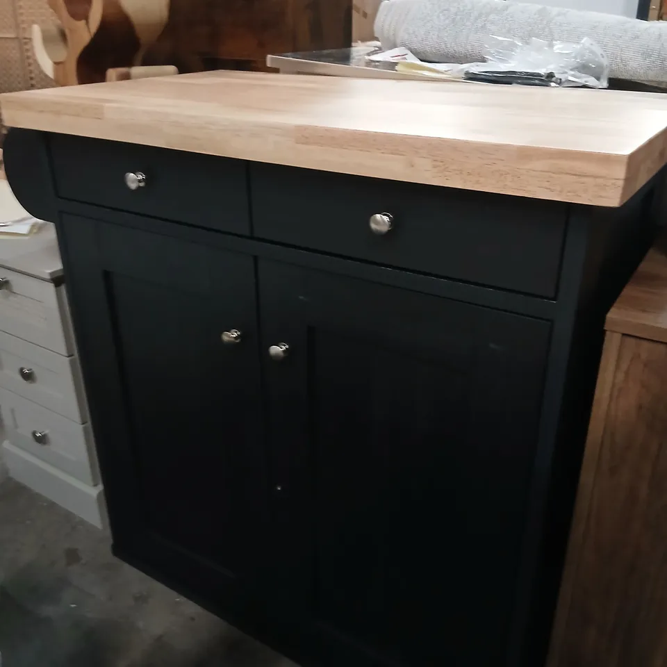LUCILLE 95CM KITCHEN ISLAND BLACK