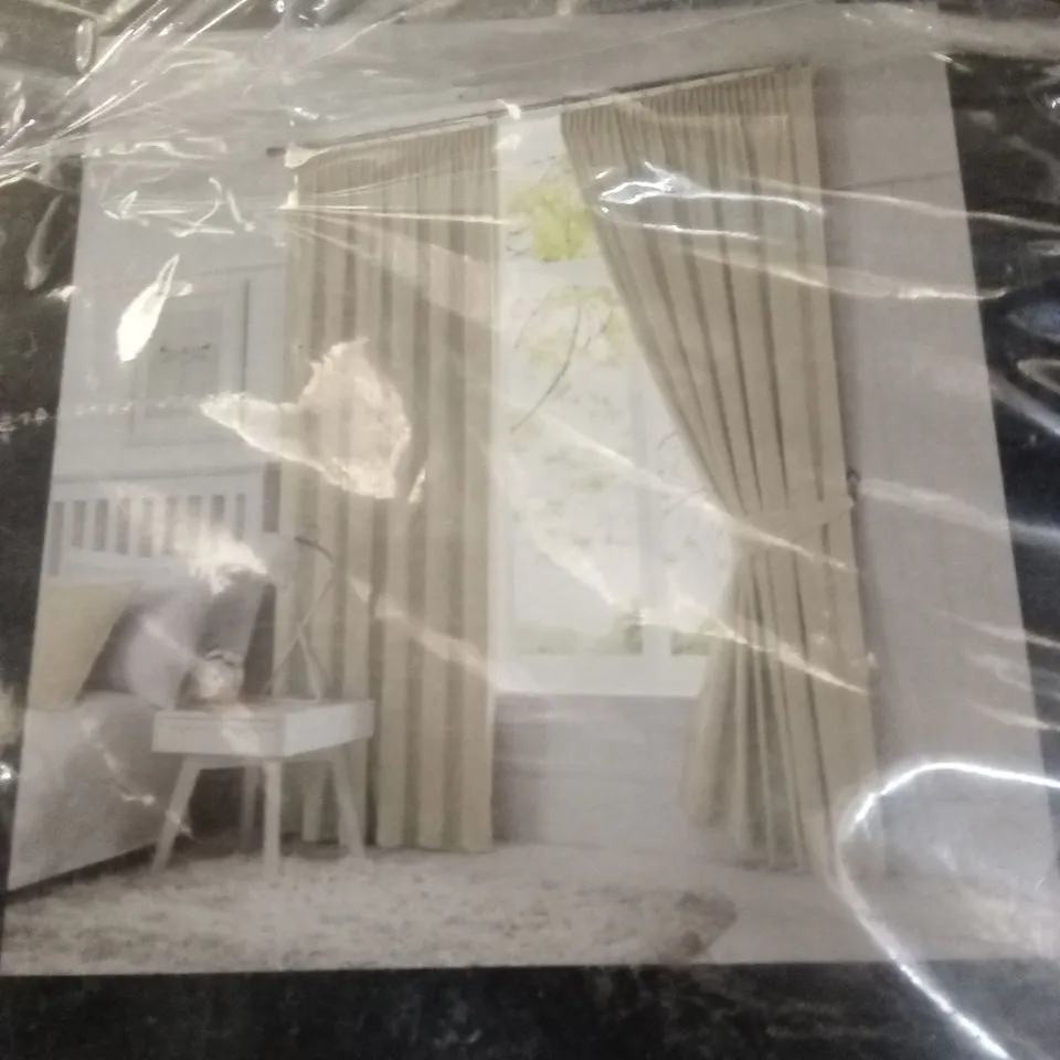 BAGGED DIJON BLACKOUT CURTAIN PAIR - NATURAL // SIZE: 90" x 90" 