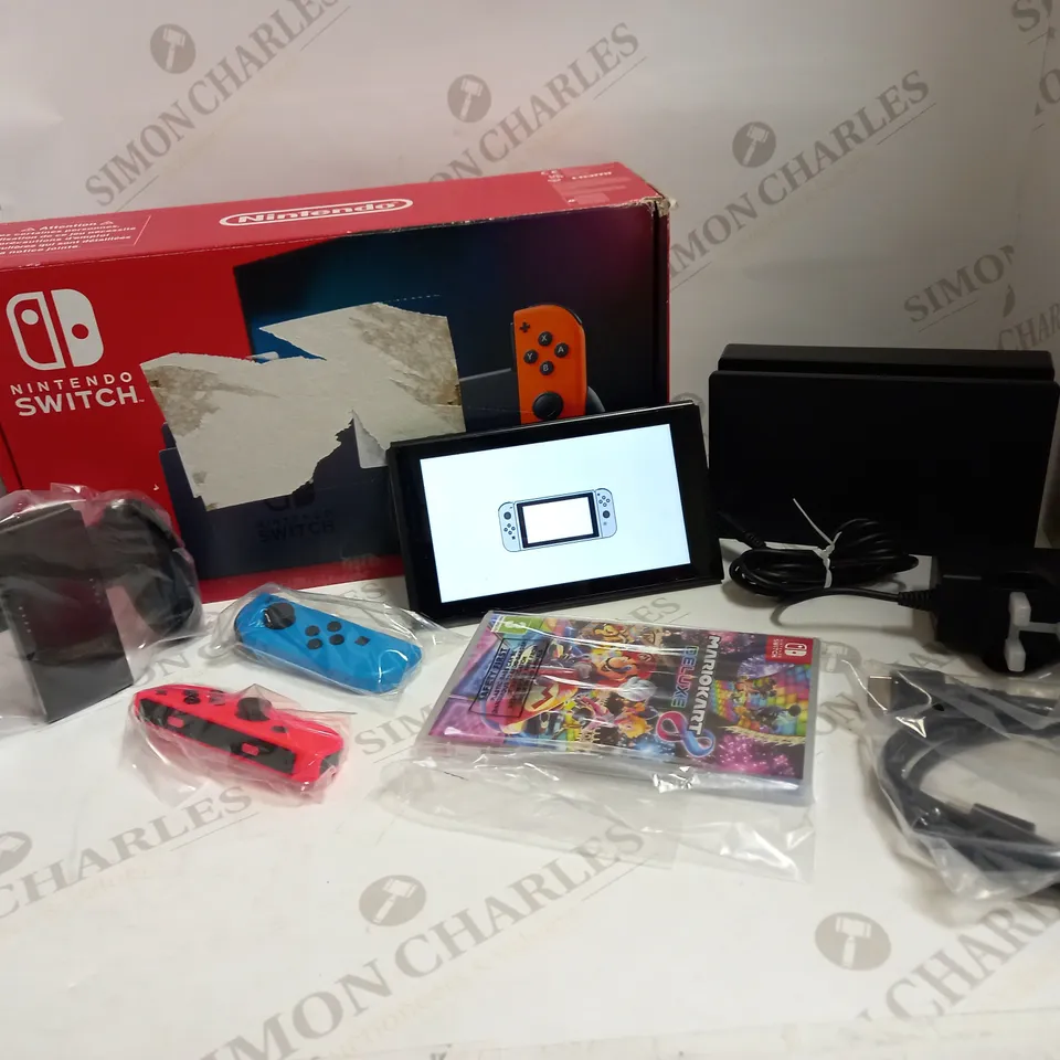NINTENDO SWITCH NEON CONSOLE WITH MARIO KART 8 DELUXE RRP £299.98