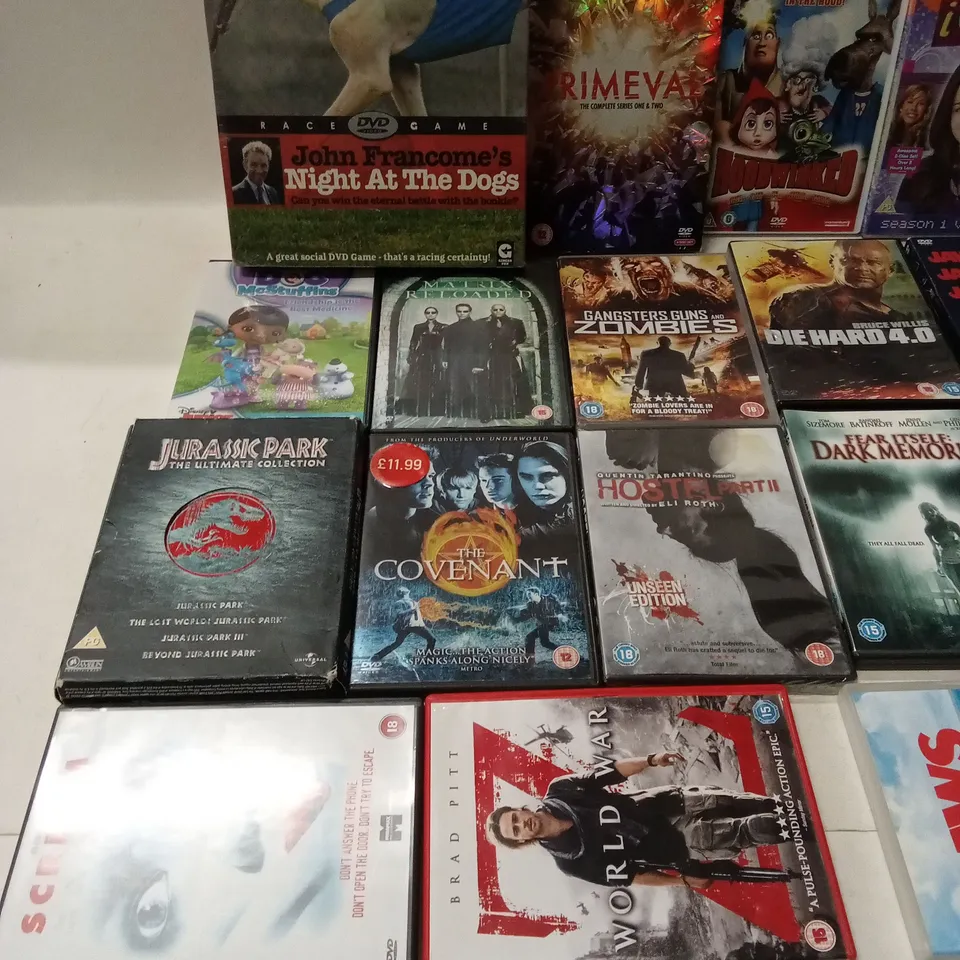 APPROXIMATELY 18 ASSORTED DVDS AND FILMS