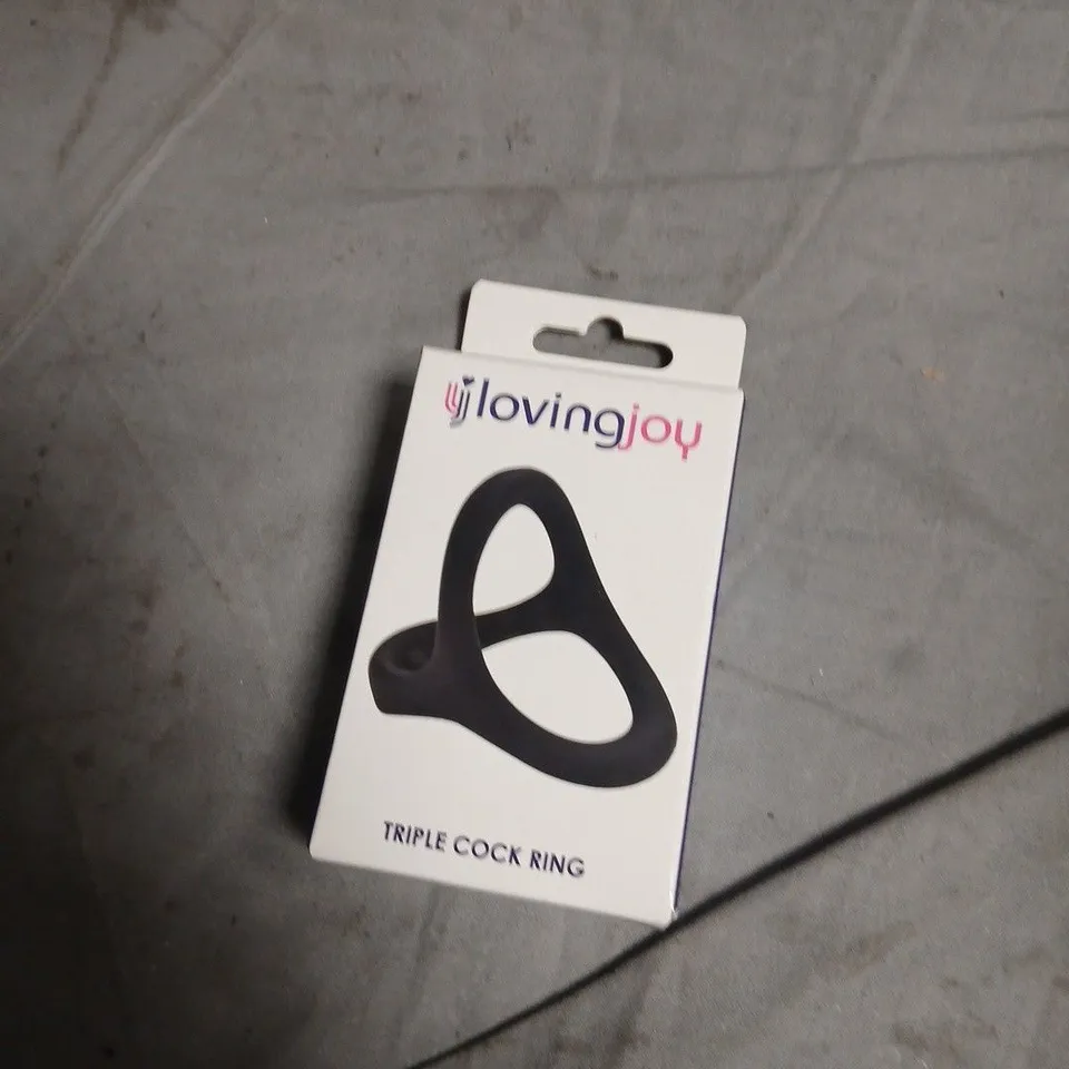 BOX OF APPROXIMATELY 30 ASSORTED SEX TOYS AND ACCESSORIES INCLUDING TRIPLE COCK RING , HEAD MASTER VIBRATING EGG AND STAY HARD BEADED COCKRINGS 