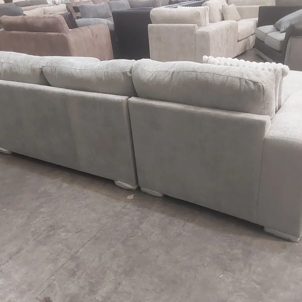 QUALITY DESIGNER BROADGATE LARGE U-SHAPE MODULAR SOFA WITH FOOTSTOOL