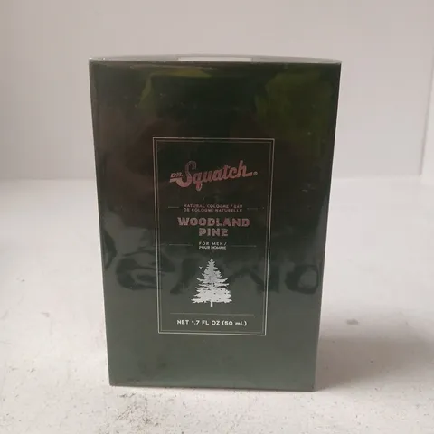 BOXED AND SEALED DR SQUATCH WOODLAND PINE EAU DE COLOGNE FOR MEN 50ML