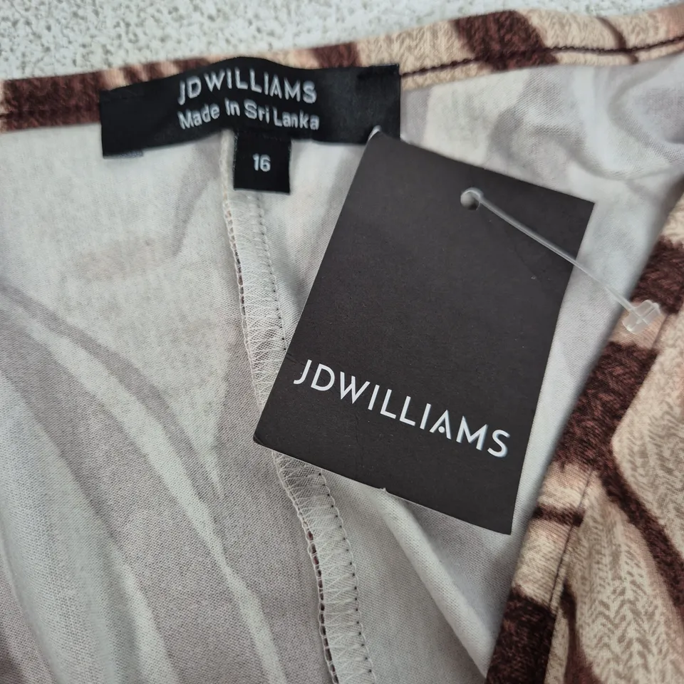 JD Williams Zebra Print Dress – UK Size 16 – Made in Sri Lanka