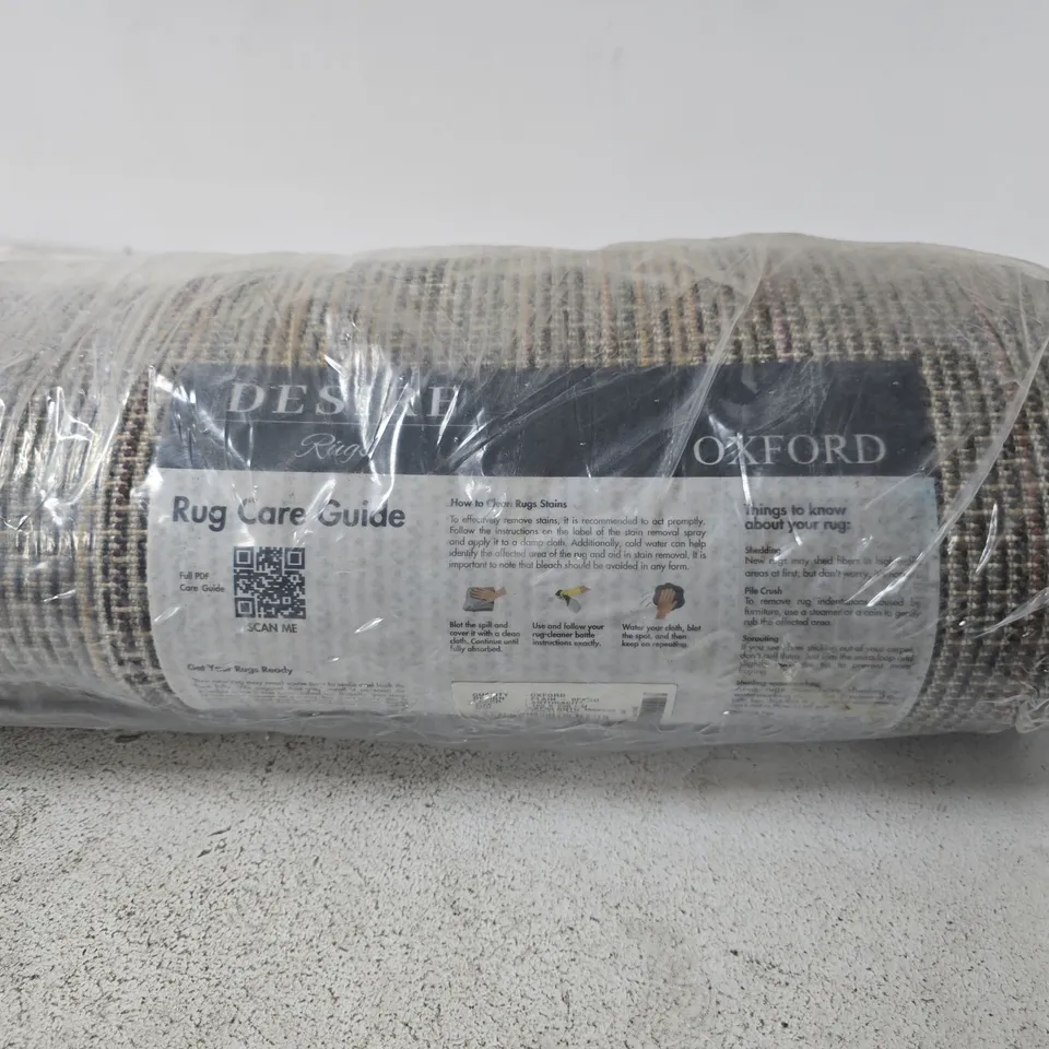 OXFORD PLAIN ANTHRACITE RUG 160 X 230 CM