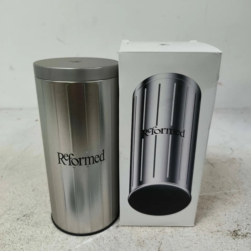 REFORMED COFFEE METAL STORAGE CAN