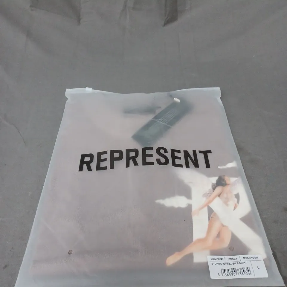 BAGGED REPRESENT STORMS IN HEAVEN T-SHIRT SIZE L