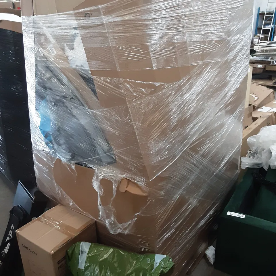 LARGE PALLET OF ASSORTED HOMEWARE ITEMS TO INCLUDE 3D PRINTER, FISHING ROD, AIR COOLERS ETC