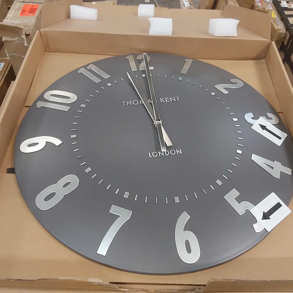BOXED MULBERRY METAL WALL CLOCK