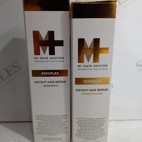 BOXED MY HAIR DOCTOR KERALEX INSTANT HAIR REPAIR CONDITIONER & SHAMPOO